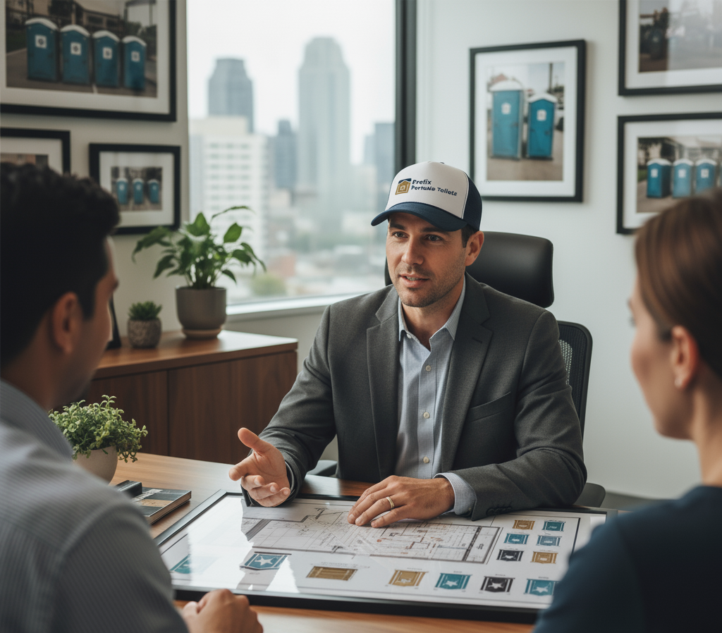 Precious Portable Toilets modern facility and fleet